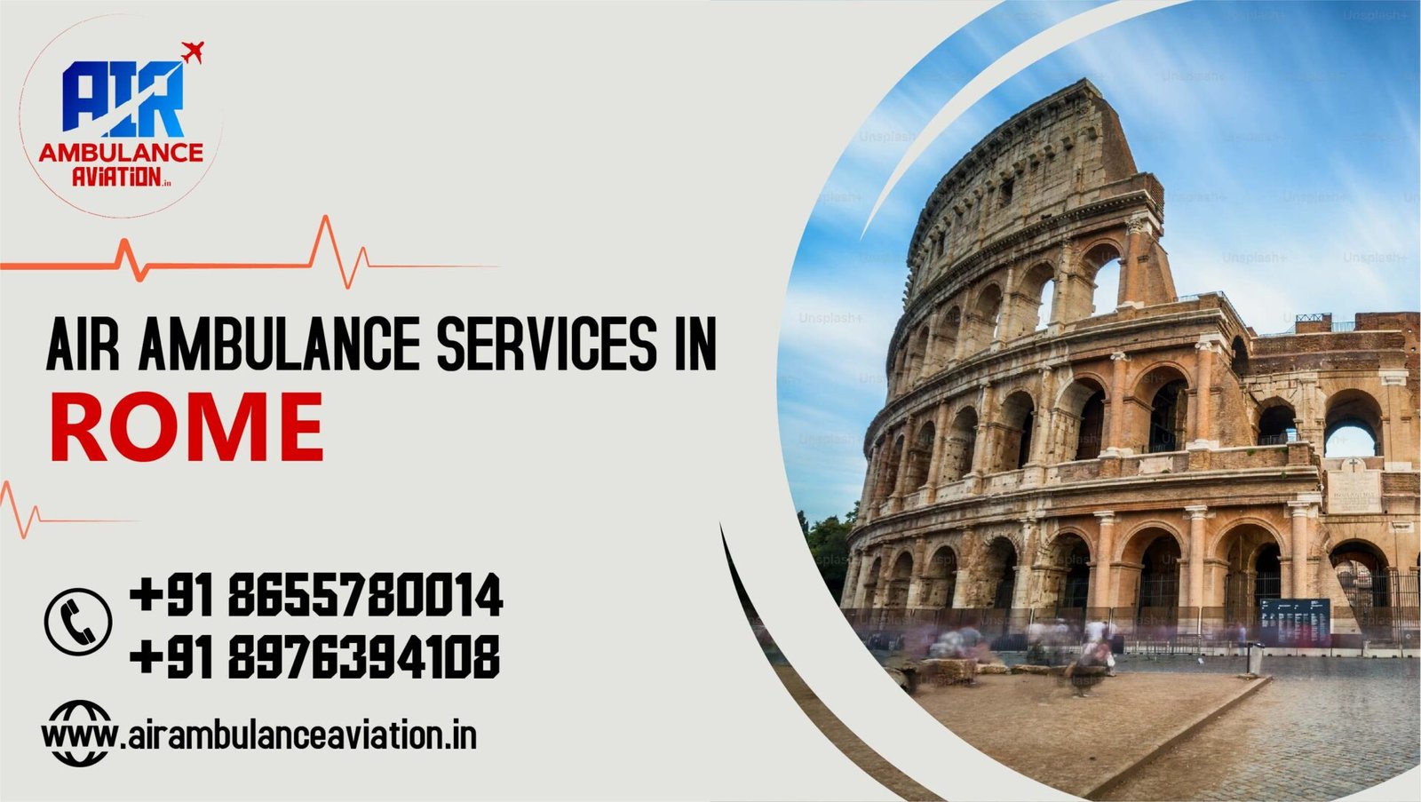 Air Ambulance Services in Rome